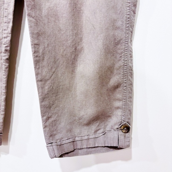 BANANA REPUBLIC Martin Fit lightweight taupe linen cargo pants - Picture 12 of 12